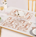 Mocha Fern Cotton Tablemat Set Of 4 Nestasia