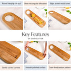 Long Charcuterie Serving Board 17 Inch Nestasia