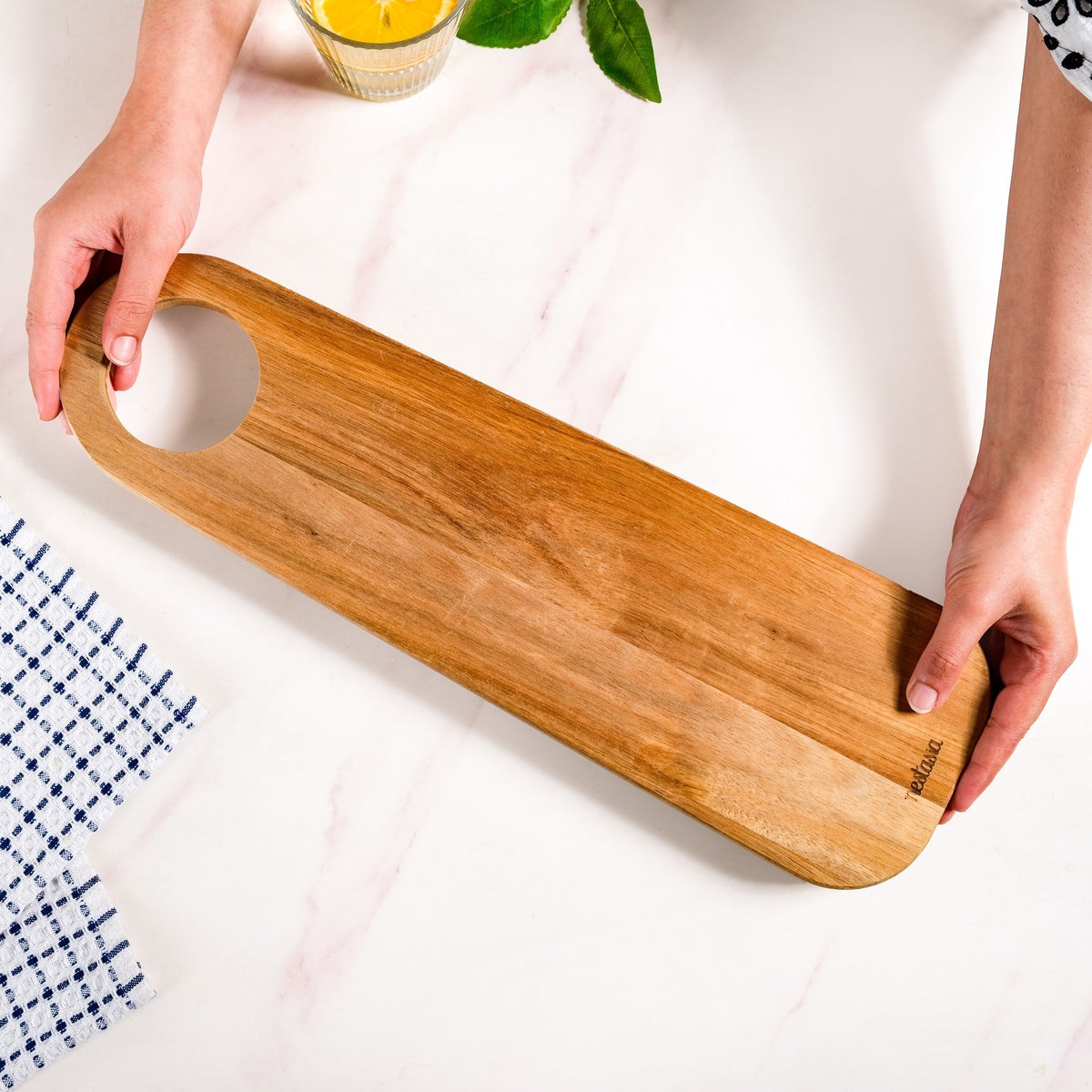 Long Charcuterie Serving Board 17 Inch Nestasia