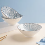 Meraki Ramen Bowl Scallop Patterns 700 ml Nestasia