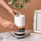 White Ethnic Vase Nestasia
