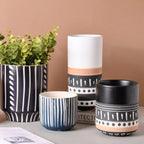 White Ethnic Vase Nestasia