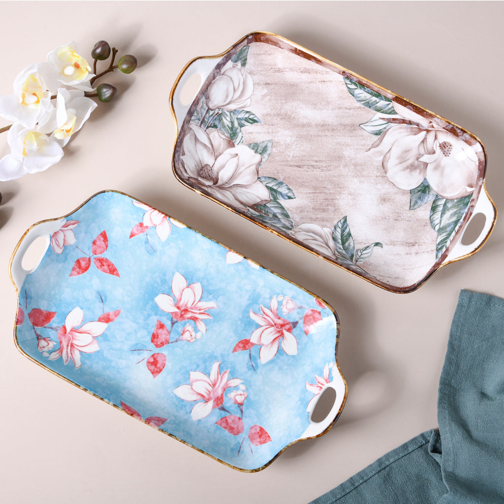 Ceramic Floral Tray Nestasia