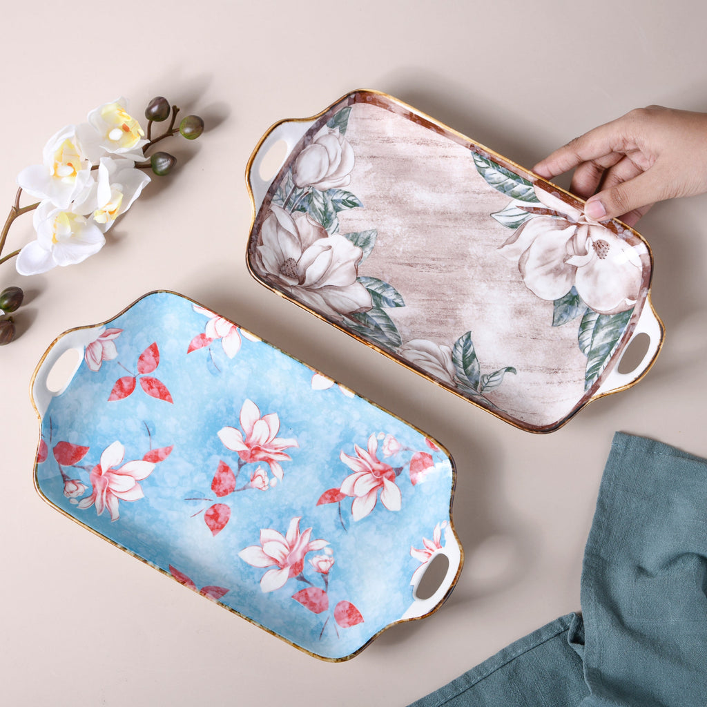 Ceramic Floral Tray Nestasia