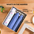 Florina Table Linen Hamper With Set Of 6 Rings Napkins And Mats Nestasia