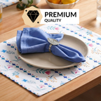 Florina Table Linen Hamper With Set Of 6 Rings Napkins And Mats Nestasia