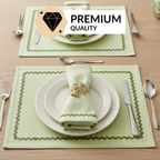 Isabelle Table Linen Gift Hamper Box With Set Of 6 Mats Napkins And Rings Nestasia