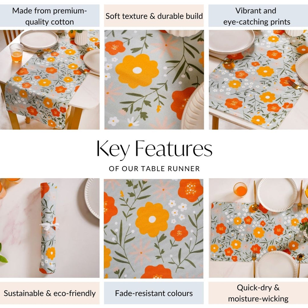 Arancia Luxe 8 Seater Table Runner 264x35cm Nestasia