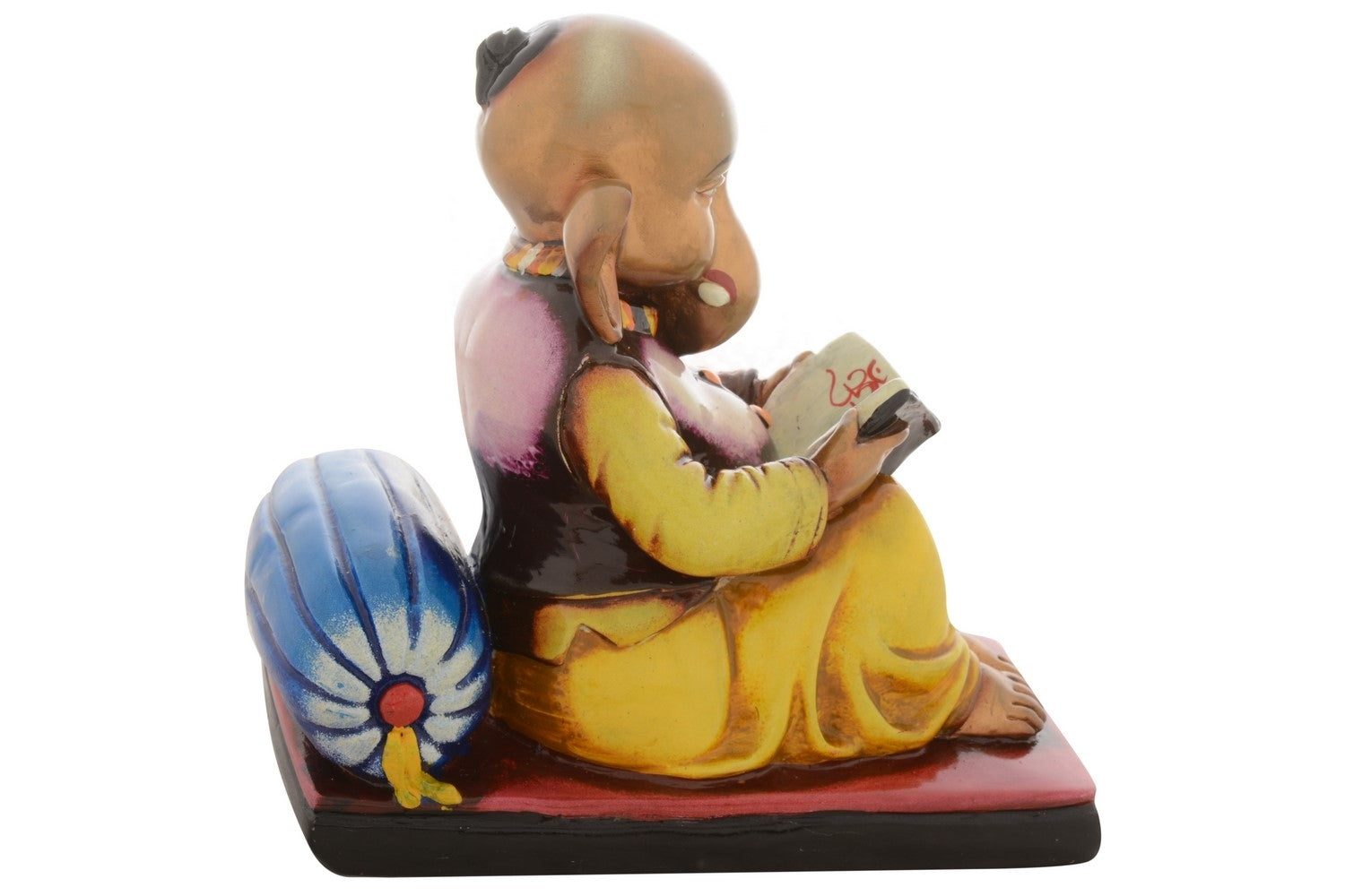 Premium Figurine of Lord Ganesha Reading Book Kafalo