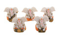Set of 5 Lord Ganesha playing Musical Instruments Kafalo