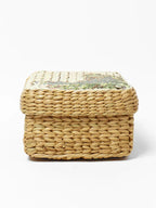 Handcrafted Seagrass Organizer Box for Small Household Essentials