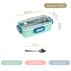 Stainless Steel Lunch Box Small Mint 530ml Nestasia