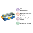 Stainless Steel Tiffin Box Small Blue 530ml Nestasia