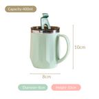 Portable Travel Coffee Mug With Lid Mint 400ml Nestasia