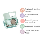 Lunch Box With 2 Sections Green 800ml Nestasia