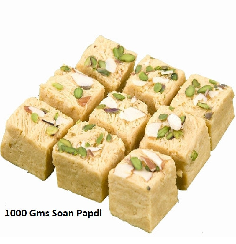 Rudrakash Kada with Soan Papdi (1 KG) and Roli Tikka Matki, Best Wishes Greeting Card Kafalo