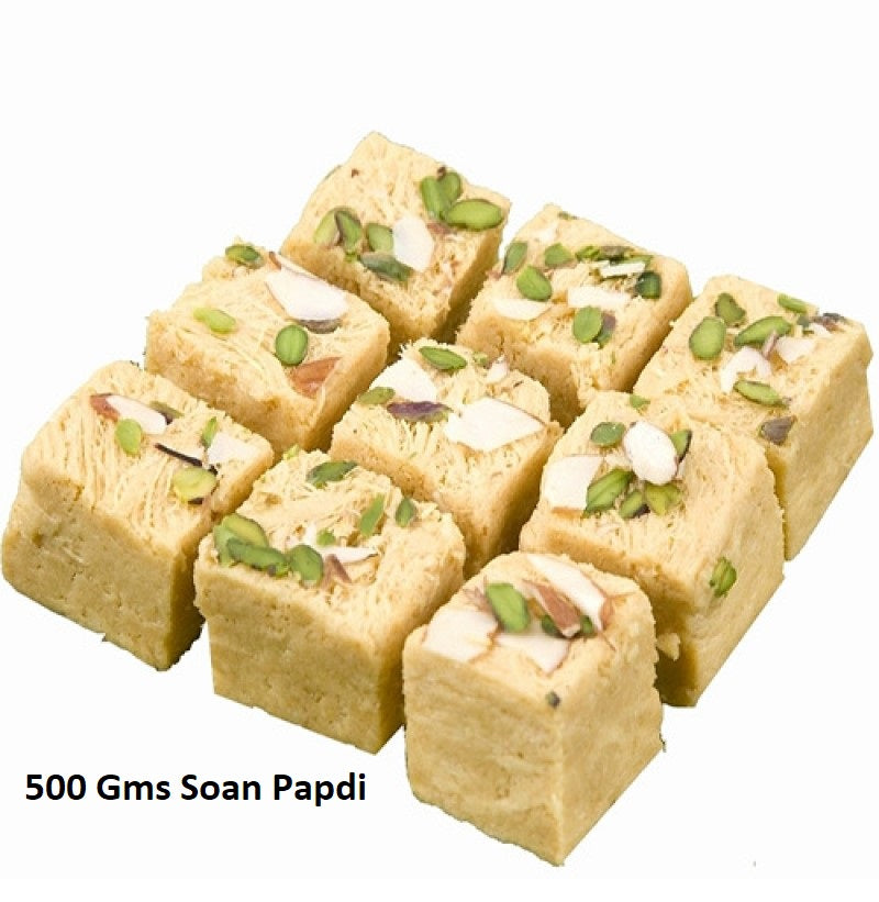 Rudrakash Kada with Soan Papdi (500 Gm) and Roli Tikka Matki, Best Wishes Greeting Card Kafalo