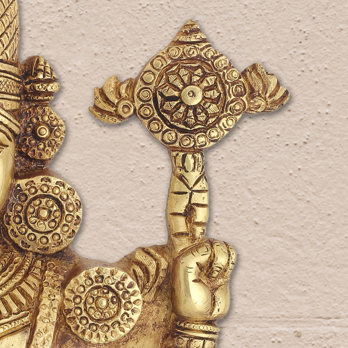 Brass Tirupati Balaji/Venkateshwar Face Wall Hanging (9 Inch) Vedansh Craft