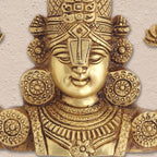 Brass Tirupati Balaji/Venkateshwar Face Wall Hanging (9 Inch) Vedansh Craft