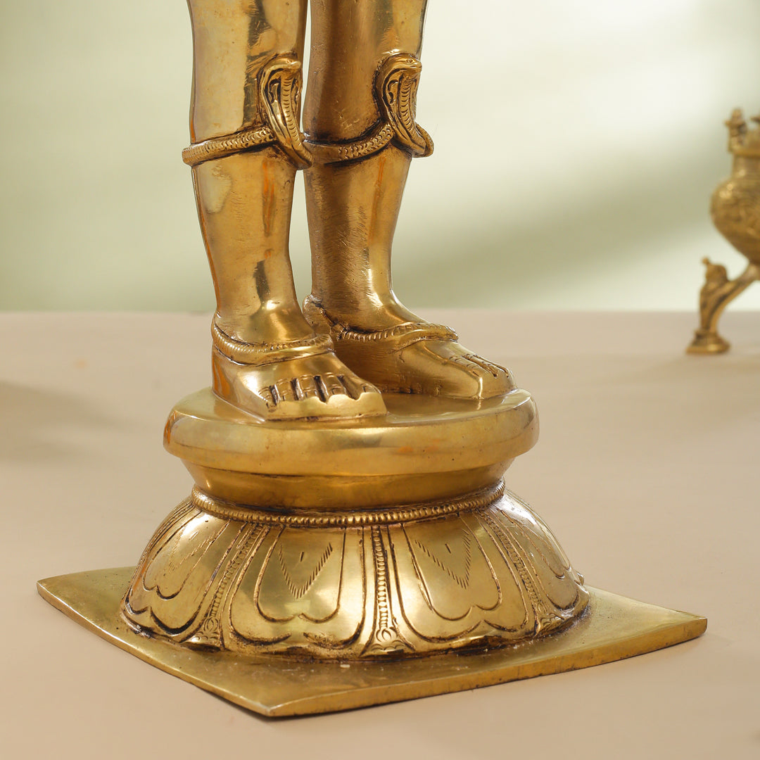 Brass Standing Garuda Statue (22 Inch) Vedansh Craft