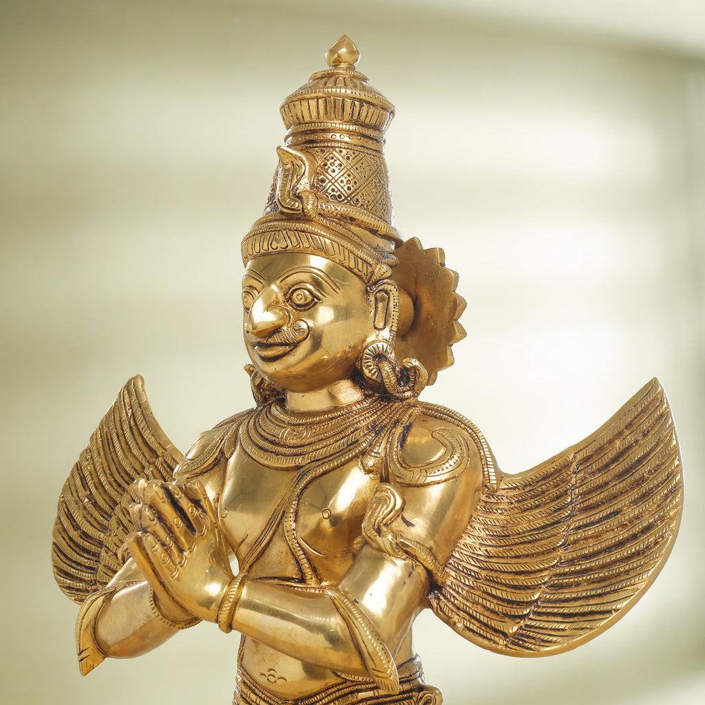 Brass Standing Garuda Statue (22 Inch) Vedansh Craft