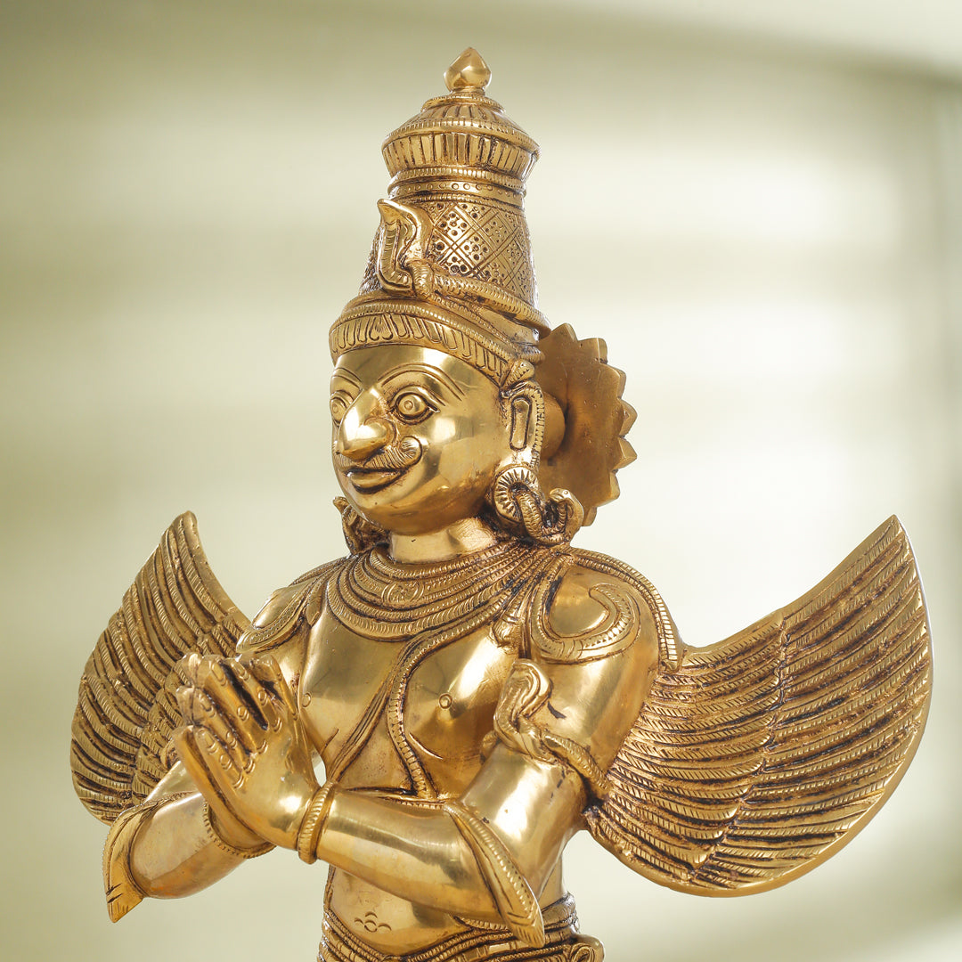 Brass Standing Garuda Statue (22 Inch) Vedansh Craft