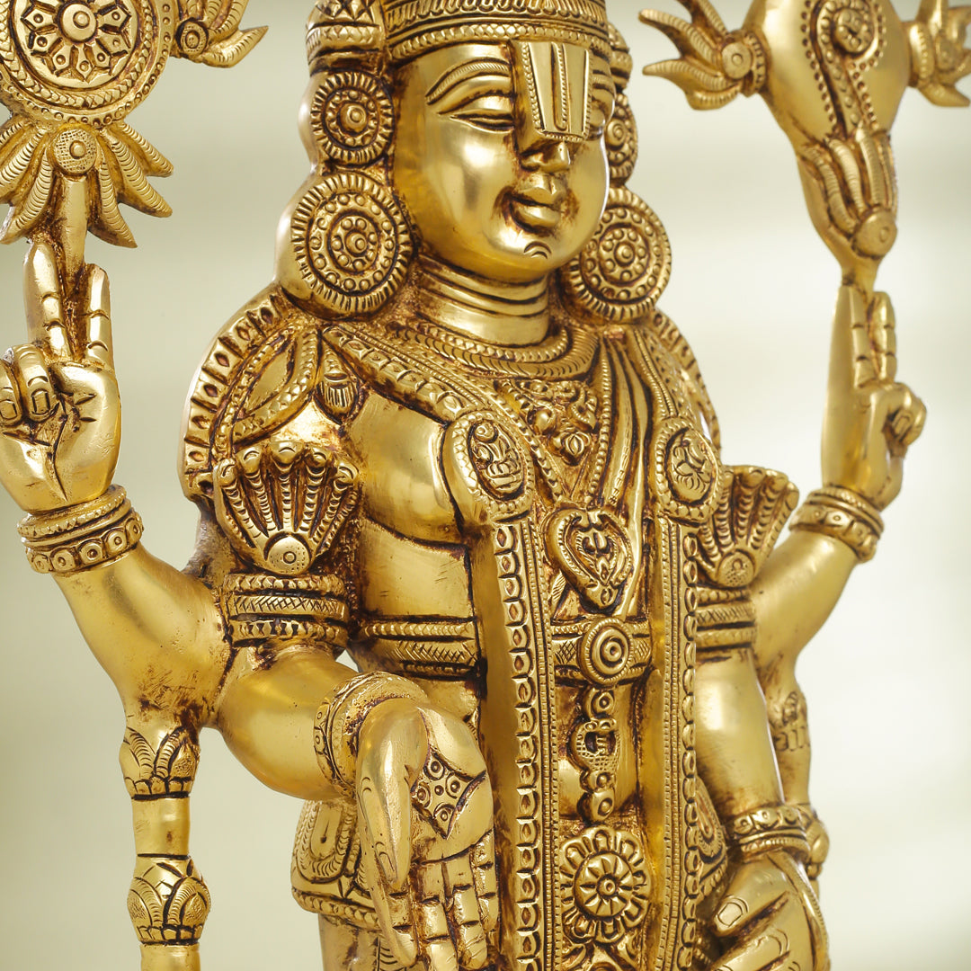 Brass Tirupati Balaji/Venkateshwar Idol (23 Inch) Vedansh Craft