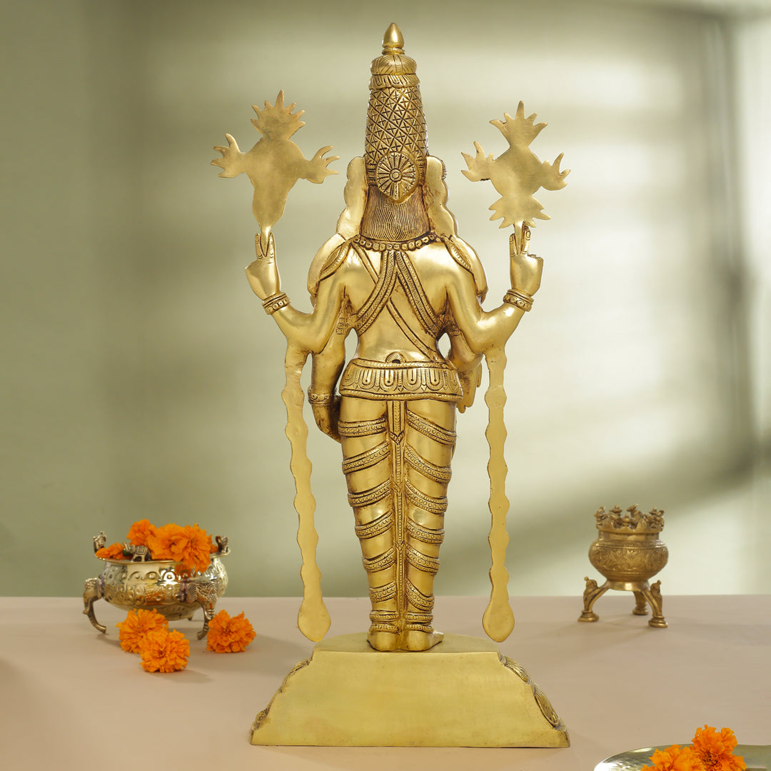 Brass Tirupati Balaji/Venkateshwar Idol (23 Inch) Vedansh Craft