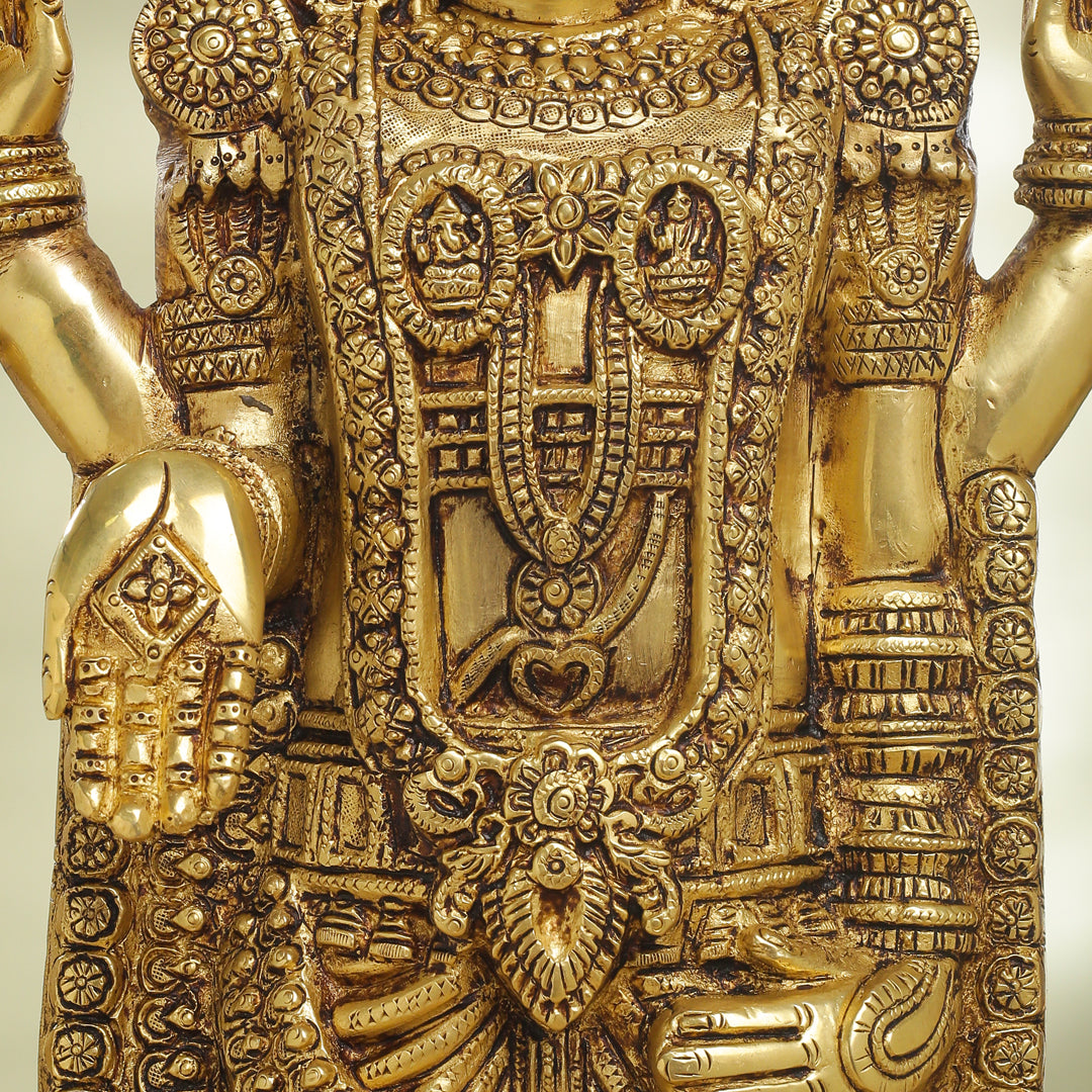 Brass Tirupati Balaji/Venkateshwar Idol (25 Inch) Vedansh Craft