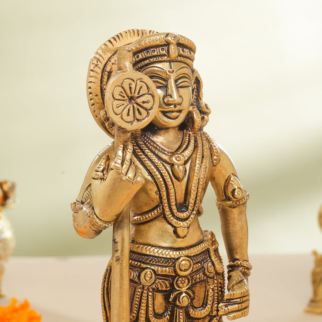 Brass Superfine Udupi Standing Krishna Idol (9 Inch) Vedansh Craft