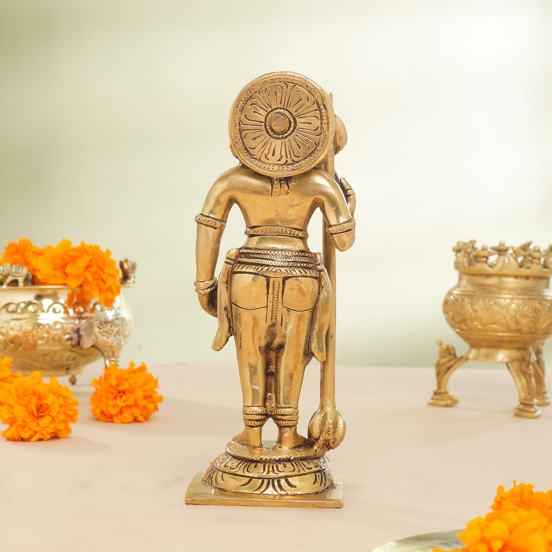 Brass Superfine Udupi Standing Krishna Idol (9 Inch) Vedansh Craft