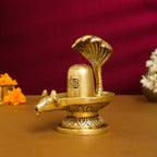 Brass Nandi Shivling/Shivlingam Idol (5 Inch) Vedansh Craft