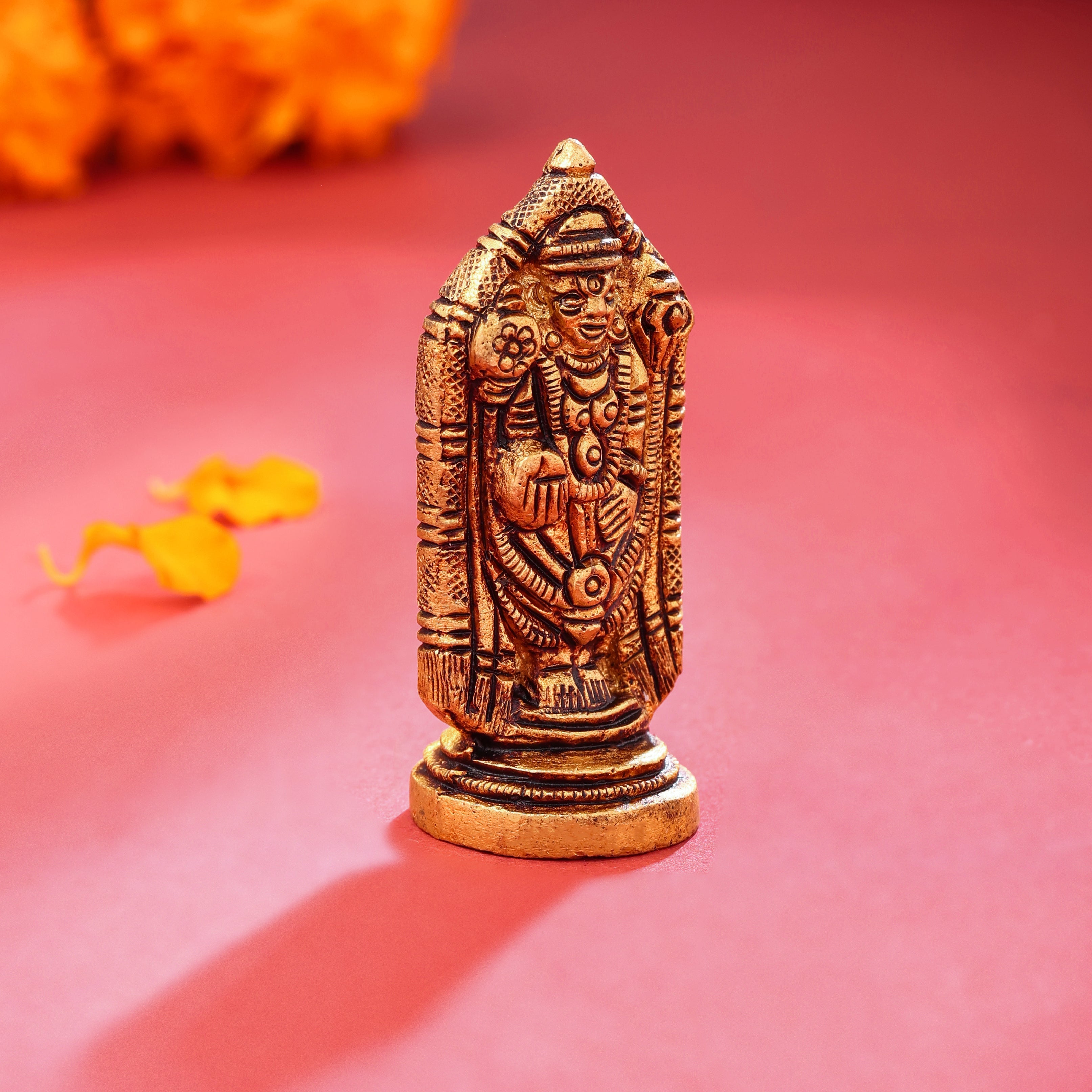Brass Tirupati Balaji/Venkateshwar Idol (2.2 Inch) Vedansh Craft