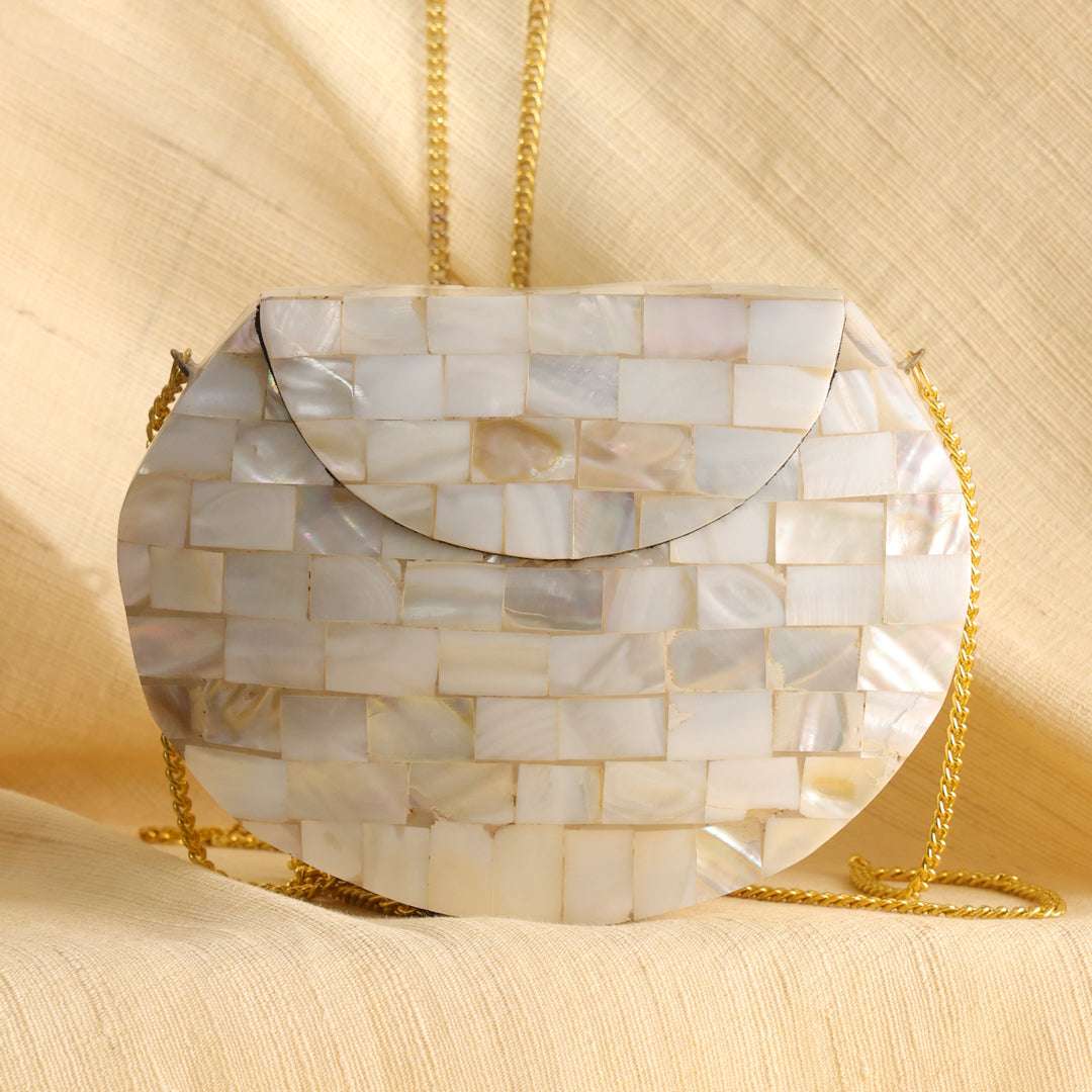 Handcrafted Mosaic Metal Sling Bag Vedansh Craft