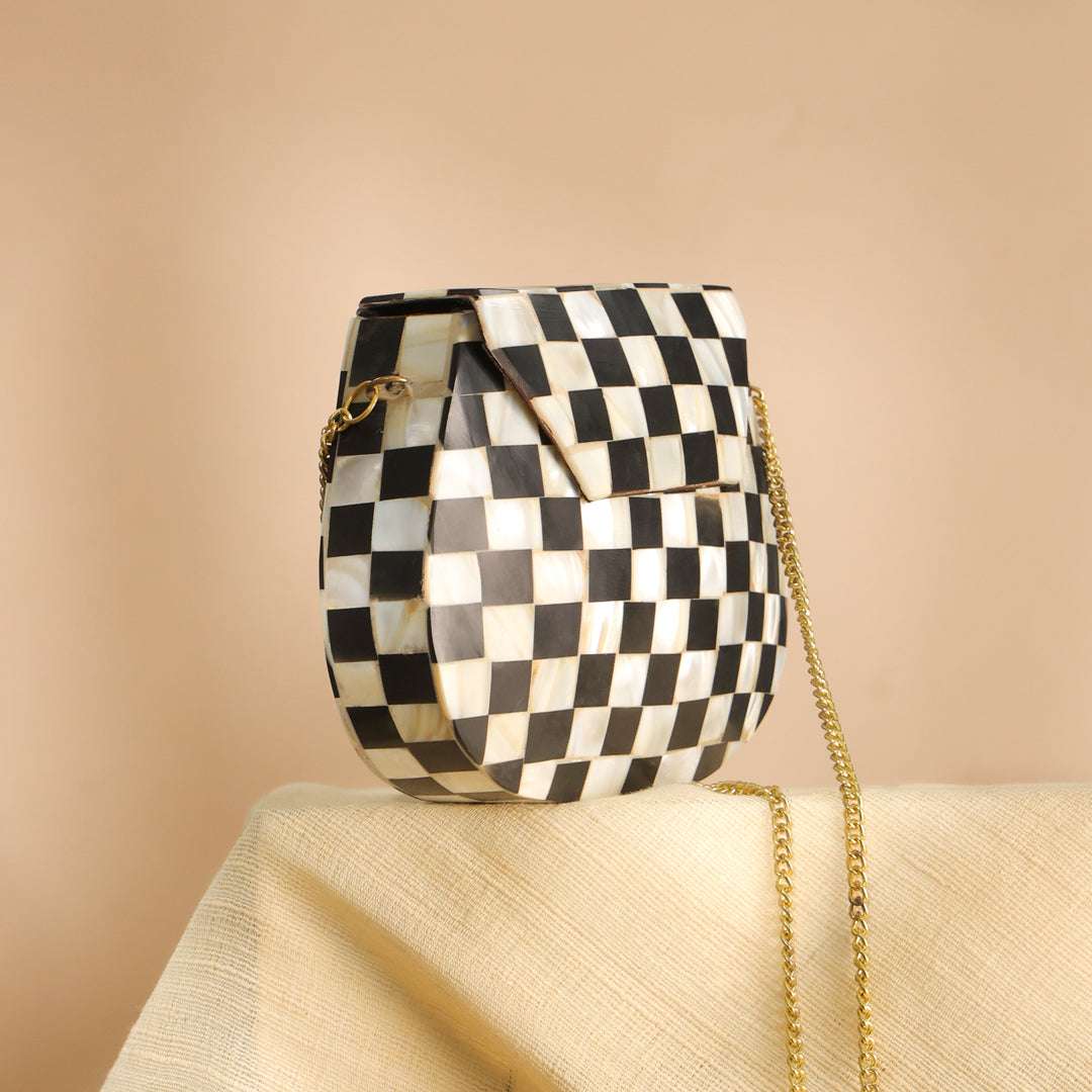 Handcrafted Mosaic Metal Sling Bag Vedansh Craft