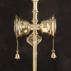Brass Divya Trishul On Naag with Damru Vedansh Craft