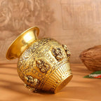 Brass Ashtalakshmi And Dashavatara Kodam / Kalash Vedansh Craft