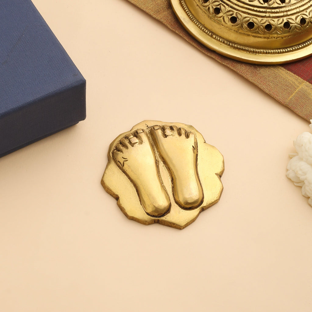 Brass Charan Paduka Gift Box/Hamper Vedansh Craft