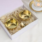 Brass Bowl Pair & Spoon Pair Baby Girl Gift Box Hamper Vedansh Craft