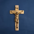 Brass Christian Cross Jesus Christ Wall Hanging (11 Inch) Vedansh Craft