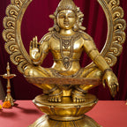 Brass Superfine Lord Frame Ayyappa/Ayyappan Idol (30 Inch) Vedansh Craft