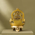 Brass Superfine Gaja Lakshmi Diya (6.5 Inch) Vedansh Craft