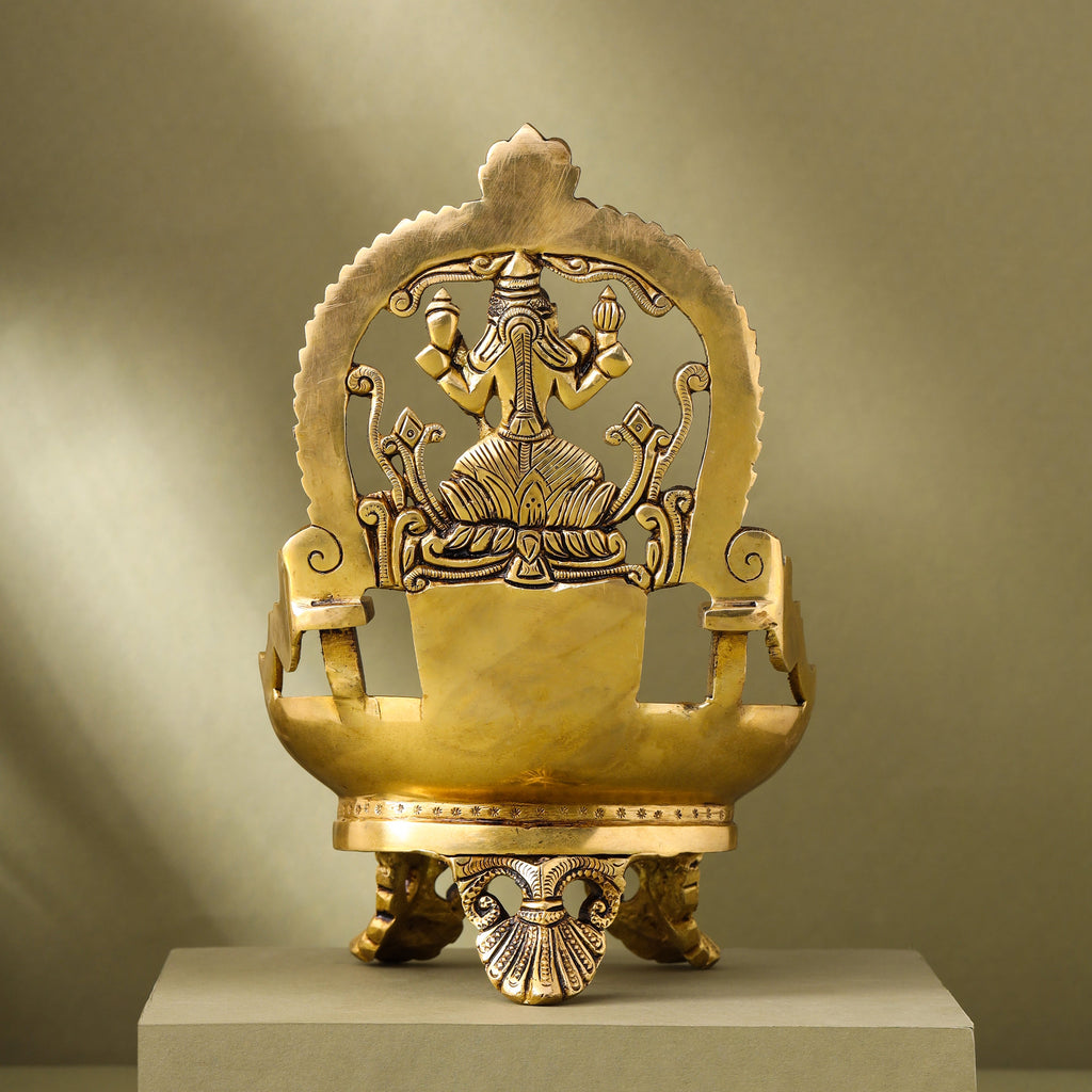 Brass Superfine Rajarajeswari Diya (9 Inch) Vedansh Craft