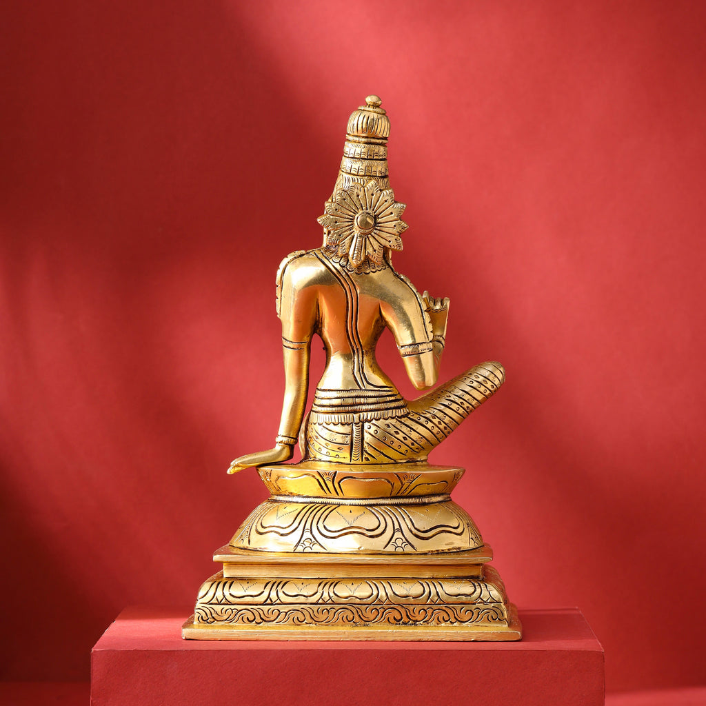 Brass Goddess Parvati Idol (9.5 Inch) Vedansh Craft