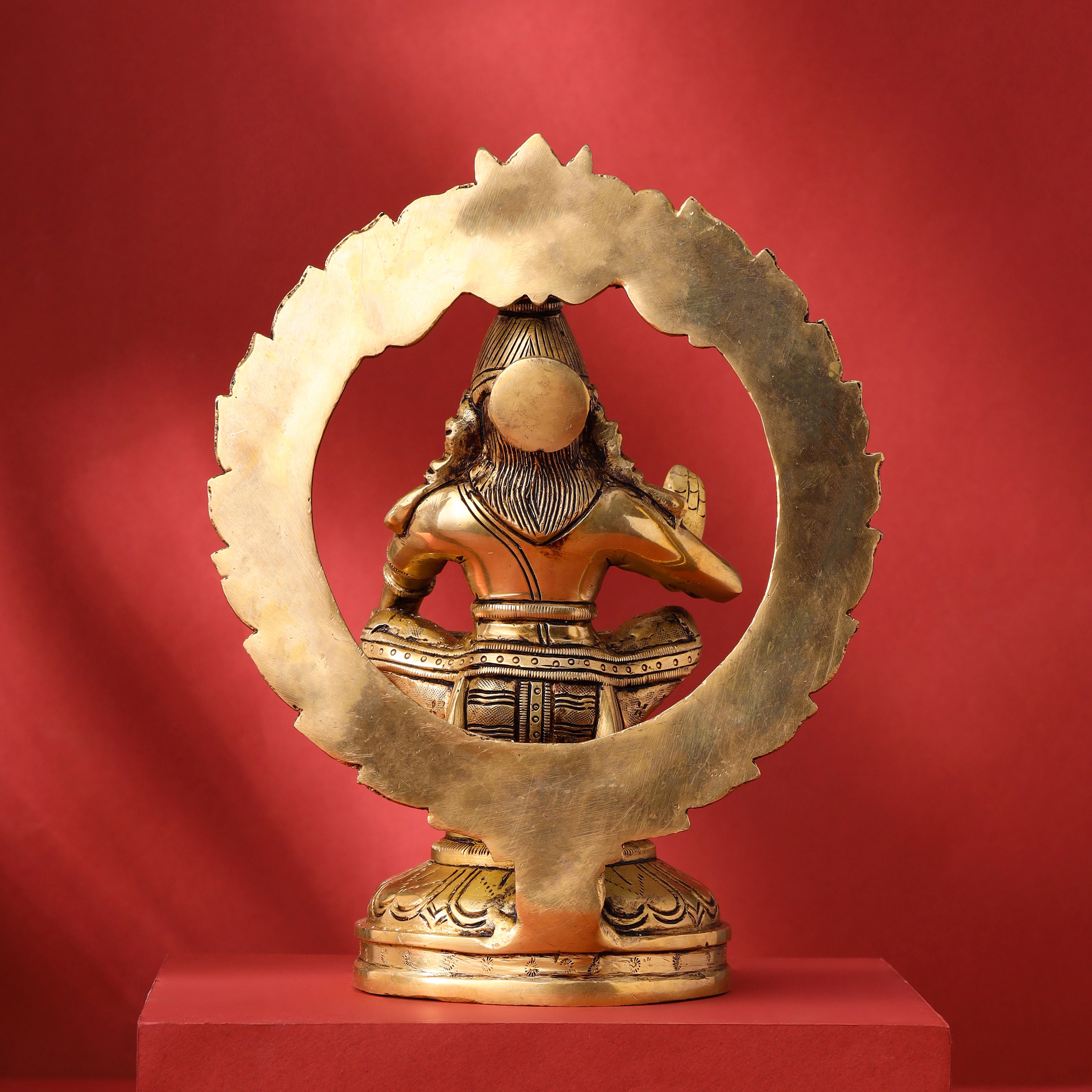 Brass Lord Frame Ayyappa/Ayyappan Idol (9.5 Inch) Vedansh Craft