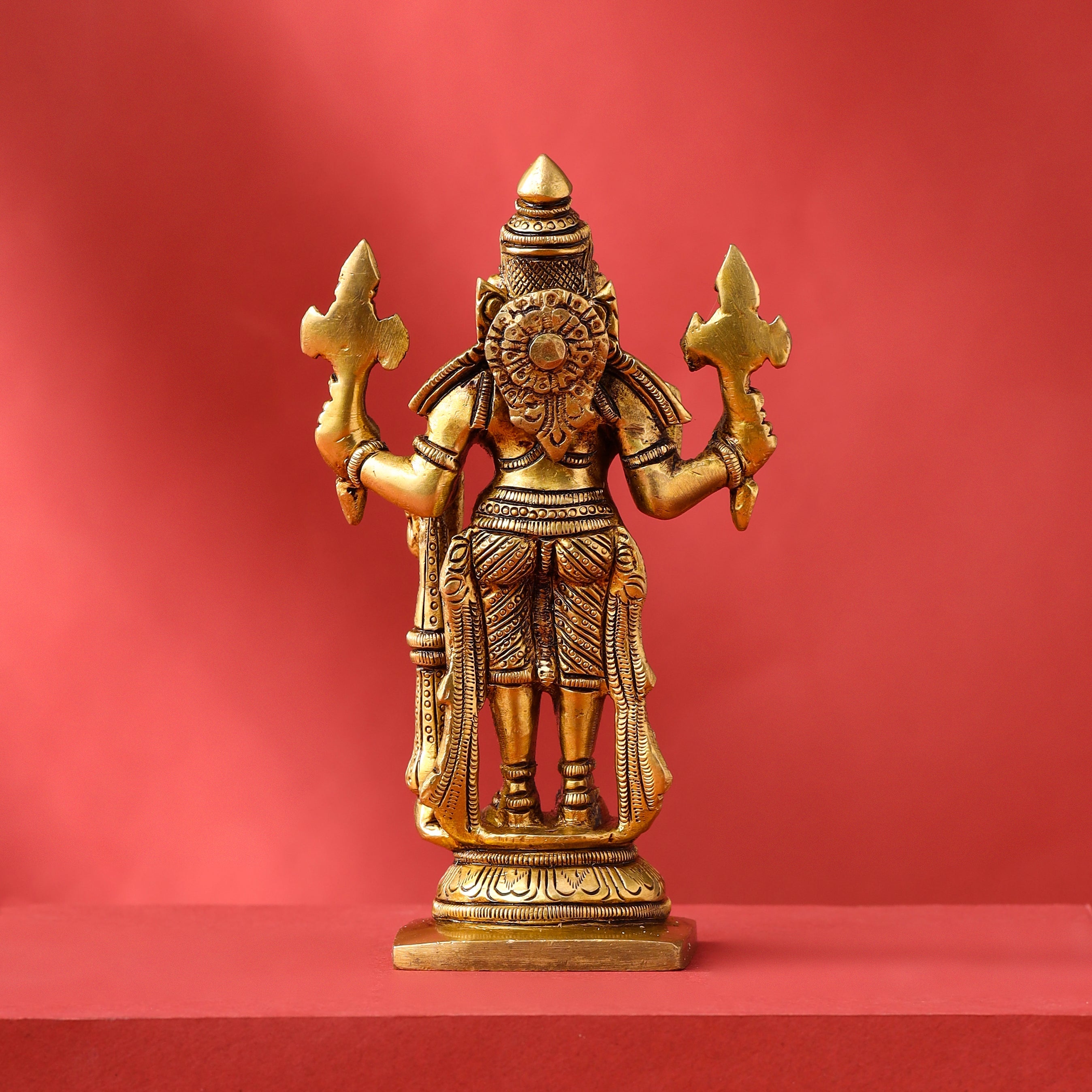Brass Superfine Standing Narasimha Idol (6 Inch) Vedansh Craft