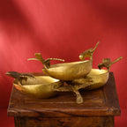 Brass Decorative Urli With Butterfly (6 Inch) Vedansh Craft