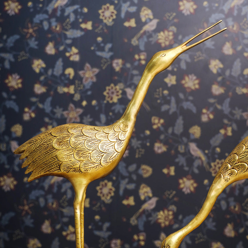Brass Decorative Sarus Crane Set Vedansh Craft