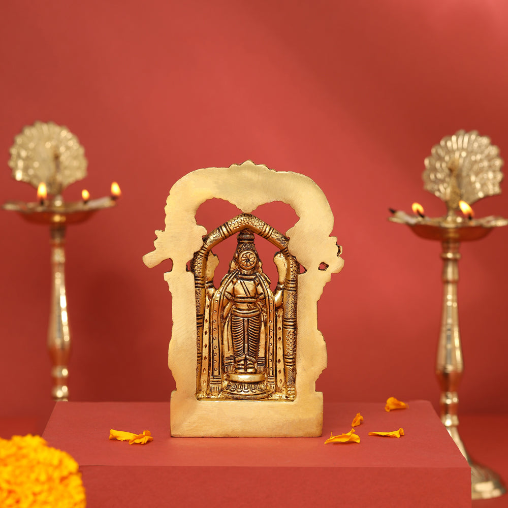 Brass Frame Tirupati Balaji/Venkateshwar Idol (5.5 Inch) Vedansh Craft