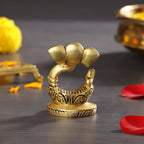 Brass Modern Ganesha Table Top Idol (2.7 Inch) Vedansh Craft